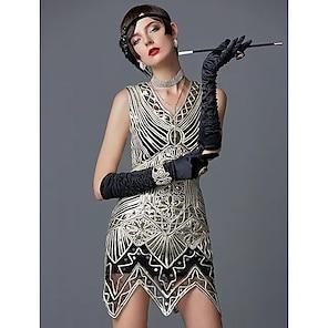 1920's Flapper Accessory Set for Women Great Gatsby Costume Accessories 20s  Headband Headpiece Gloves